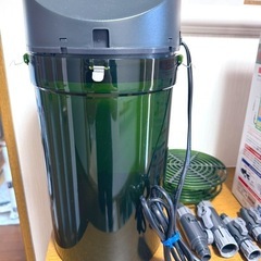 【美品】エーハイム クラシックフィルター2217-NEW（50Hz・東日本地域用）粗目・細目フィルターとダブルタップ付きの画像