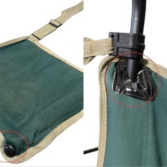 フットレスト付きチェア Colemanの画像