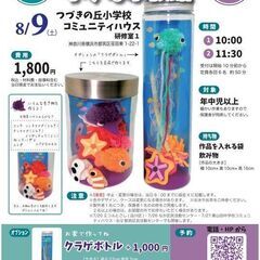［8/9］マンタがおよぐ小さな水族館（つづきの丘小学校コミ…