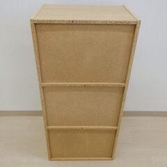 カラーボックス（ナチュラルブラウン）【小金井市民限定】（小金井市再生家具）品番：06-05-38 ※新規優先の画像