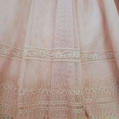 美品くすみピンク🩷総レースワンピース/100cm前後の画像