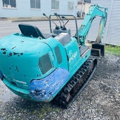 ミニユンボ コマツ PC07-2 軽油 pc07-2 KOMATSU ディーゼル  ユンボ ゴムキャタ 油圧ショベル 1トン 小型
の画像