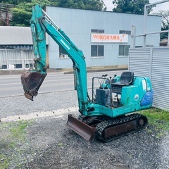 ミニユンボ コマツ PC07-2 軽油 pc07-2 KOMATSU ディーゼル  ユンボ ゴムキャタ 油圧ショベル 1トン 小型
の画像