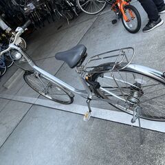 【大人用】整備済中古自転車 ブリヂストン 26型ルネ 銀色 <自転車のオオムラ 静岡店>の画像