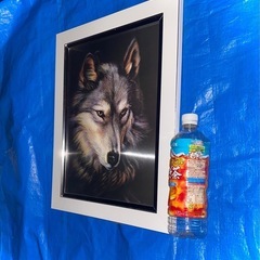 オオカミ　アート(レンチキュラー)の画像