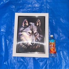 オオカミ　アート(レンチキュラー)