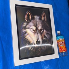 オオカミ　アート(レンチキュラー)の画像