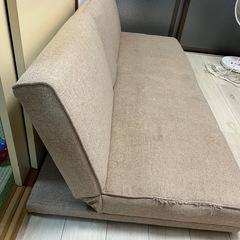 3人掛けソファベッドの画像