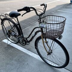   【大人用】整備済中古自転車 丸石26型プラージュ 茶色 <自...