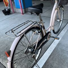 【大人用】整備済中古自転車 CBA26型cierous ベージュ色 <自転車のオオムラ 静岡店>の画像