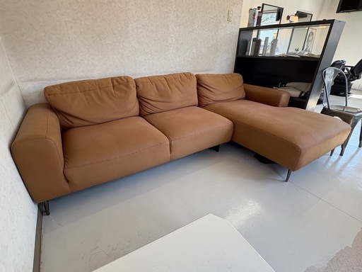 L字ソファ Y-4058】コーナーリビングソファ（L字）黒 ※向き逆有 : クインシーズ