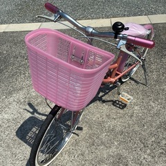 子供用 自転車 20インチ ピンク色の画像