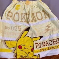 お食事エプロン おりこうタオルエプロン ポケモン ピカチュウ 2枚セットの画像