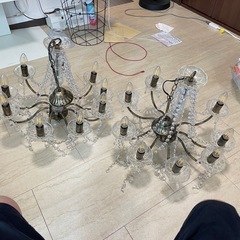 シャンデリア　２つまとめて
　欠落・汚れアリの画像
