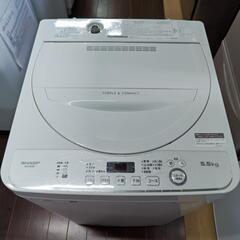 SHARP　2020年製　洗濯機    5.5kg