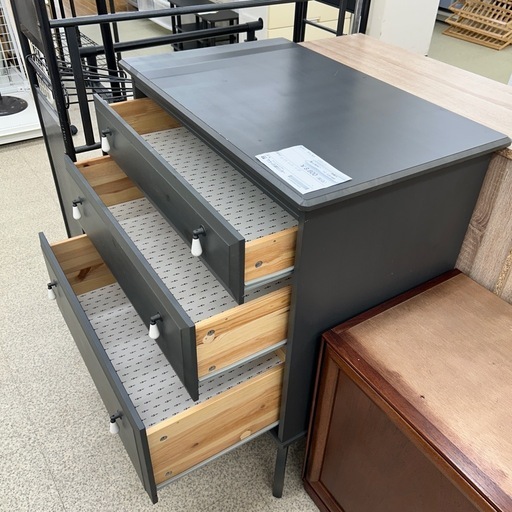 リユースのサカイ東金店 モダン チェスト グレー TJ13148 【公式通販】