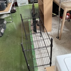中サイズ　スチールラック　ブラック　中古の画像