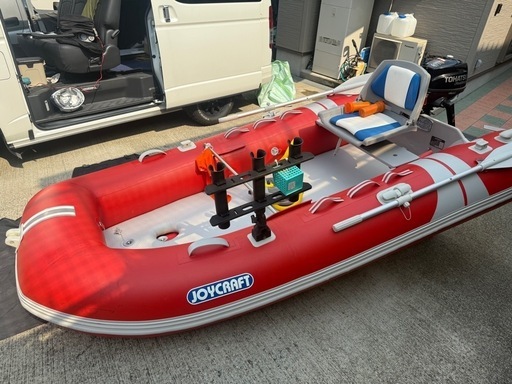 ゴムボート　ジョイクラフト　トーハツ
２馬力船外機