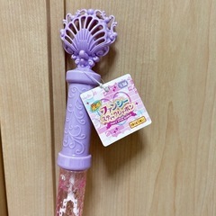 新品未使用✨光るファンシースティックシャボン シャボン玉 パープル❁¨̮の画像