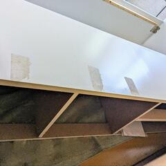 セミダブルベッド　ホワイト　収納付きの画像