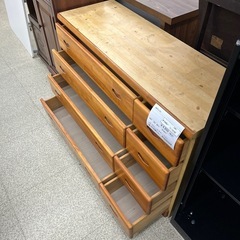 リユースのサカイ東金店 4段チェスト ※上段左破損、汚れあり TJ13152の画像