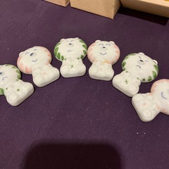新品　有田焼　ドラネコ　ペア箸置き　3セットの画像