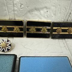 昭和レトロ 北海道 消防団 勤続章 褒章 8個セット 勲章 階級章 バッジ 徽章 自治体消防 札幌市 白石店 の画像