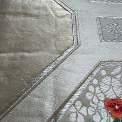 刺繍花柄　袋帯の画像