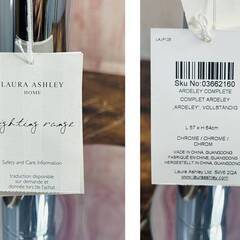 LAURA ASHLEY(ローラアシュレイ)　3灯テーブルランプ  　LAMPARA　ARDELEY　CROM　　電気スタンド　デスクライト　照明　　【W5101】の画像