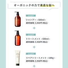 🟡【定価税込10,800円】オルタナオーガニックヘアケアセットの画像