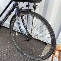 都内/千葉引取】街乗り用自転車 27インチ カゴ/鍵/オートライト