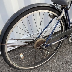 都内/千葉引取】街乗り用自転車 27インチ カゴ/鍵/オートライト