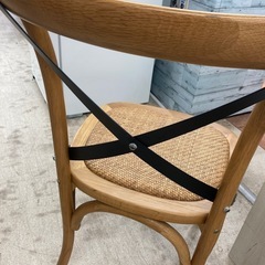 9/7 値下げ🪑モデルルーム展示品あがり🪑関家具🪑クロスバックチェア🪑ウッド調🪑1533の画像