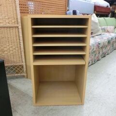 書類収納ラック キャビネット シェルフ ナチュラル 幅約58cm 木目 6302318 収納棚 書類棚 書類収納棚 札幌 西野店の画像