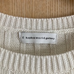 E hyphen world gallery ノースリーブニットワンピース Fの画像