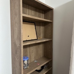 アイリスオーヤマ 本棚 大容量 スリム 幅約59.8×奥行約23×高さ約180㎝ 8段 棚板可動の画像