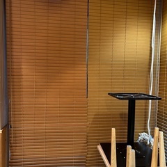 木目ブラインド　ロールカーテン　すだれ　和風
　　　
