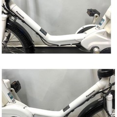 1年保証 送料無料　新型　パナソニック　20インチ　白色　電動アシスト自転車　g630の画像
