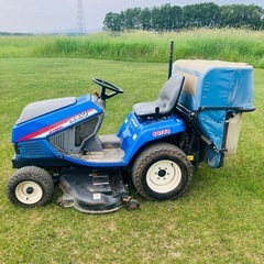 イセキ SG153 乗用草刈機 草集装置付き ダクト無し 軽油 ディーゼル 動作確認済み ISEKI 芝刈り機　芝刈　帯広 十勝 大樹 広尾　の画像