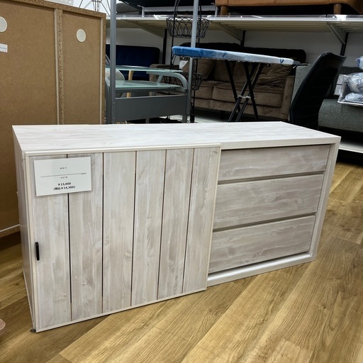 サイドボード 木目調 ホワイト系 のご紹介です！