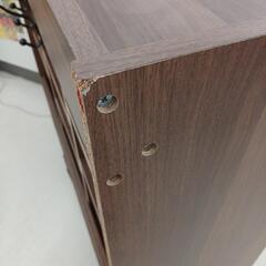 ★ジモティー割あり★ディスプレイラック　※角欠け、スレ、キズ等の使用感ございます。　BR　高さ(H)90.5×幅 (W)80.5×奥行(D)32(cm)の画像