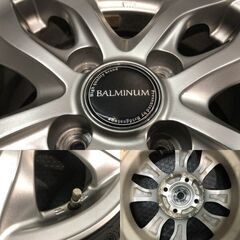 走行短め【BS BLIZZAK VRX3 165/65R14】スタッドレス【BALMINUM DSP 14インチ 5.5J4HPCD100+39】23年製 タンク ルーミー パッソ等 (MTN704)クレジットカード QRコード決済可能の画像