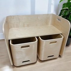 【新品未使用品】子ども用テーブル 椅子セット 木製 キッズデスク...