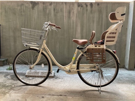 子乗せ自転車チャイルドシート付き（取り外し可）非電動