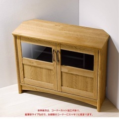 【早い者勝ち】ウッド コーナーキャビネットの画像