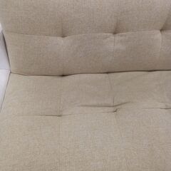 ★リユースのサカイ水戸店★ニトリソファー2人用黄色H88×D102×W194クリーニング済みMT4776の画像