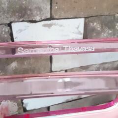 バッグ　ピンク　白　ラメ　青緑　黄色　リボン　ボーダー　サマンサタバサの画像