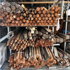 木製の杭 木杭 お譲りします