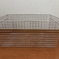 無印良品　ステンレスワイヤーバスケット
