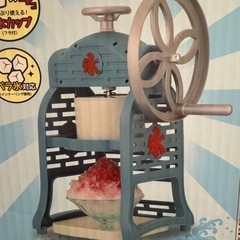 未使用に近い！レトロデザインの氷かき器　かき氷機　ドウシシャ